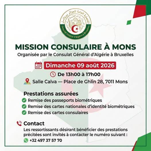 Consular mission announcement in Mons