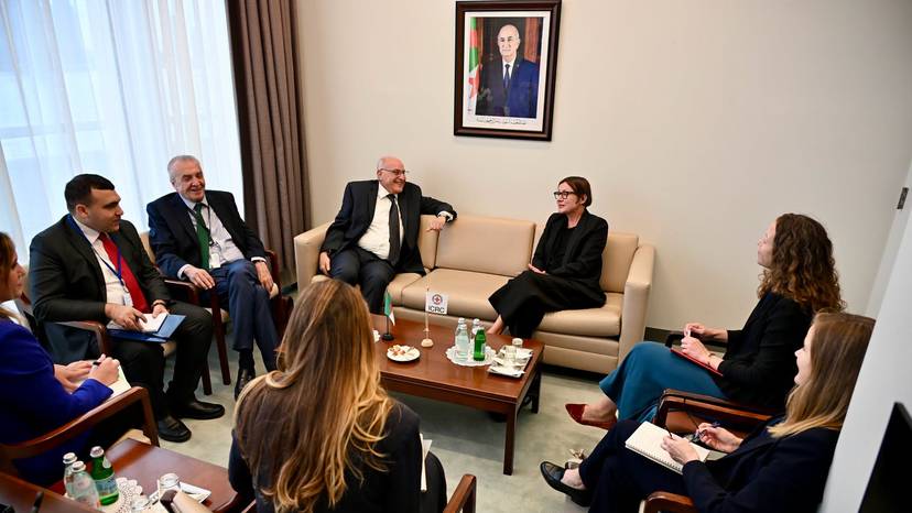 M. Ahmed Attaf rencontre la présidente du Comité international de la Croix-Rouge