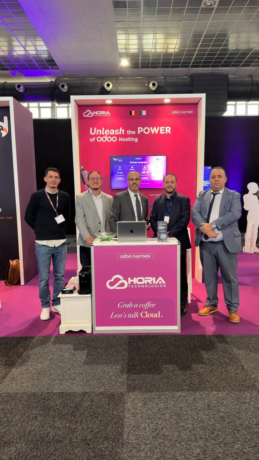 Visite du Consulat Général d’Algérie à Bruxelles au stand de la société algérienne Horia_Technologies